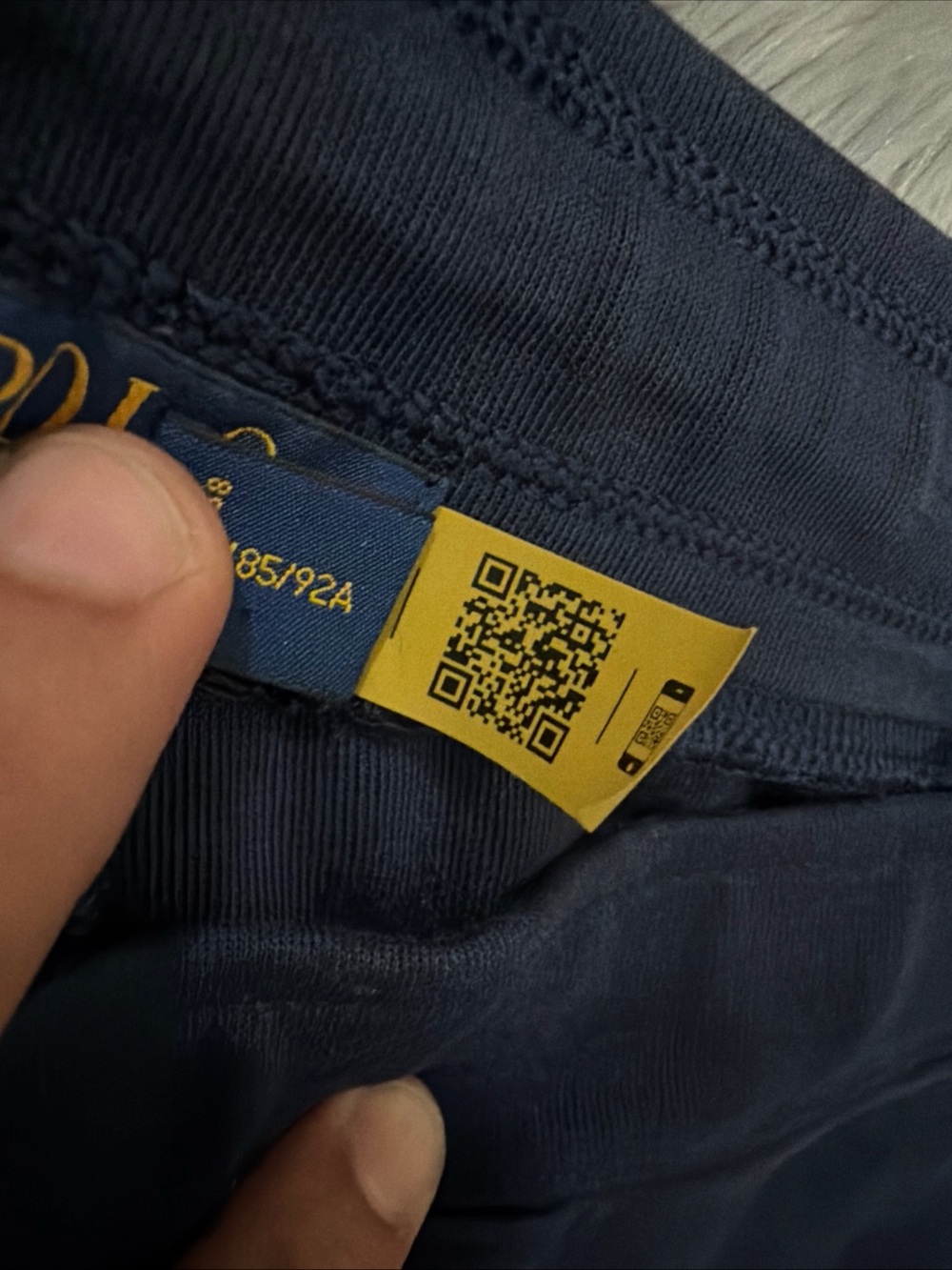 Polo Ralph Lauren Men's Size XL Navy Gold Logo Double Knit Jogger Pants - Picture 4 of 5